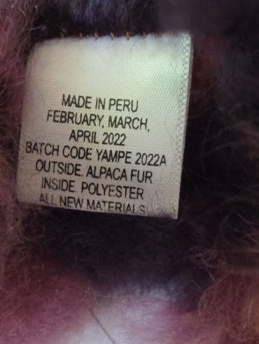 Alpaca Plush Made in Peru - Picture 10 of 11